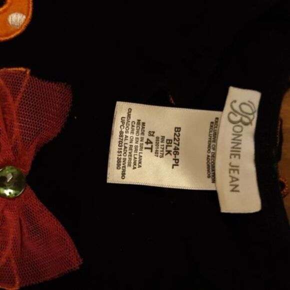 Bonnie Jean Girls Sz 4T Black Multicolor OWL Chevron - Picture 3 of 6